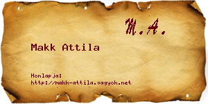 Makk Attila névjegykártya